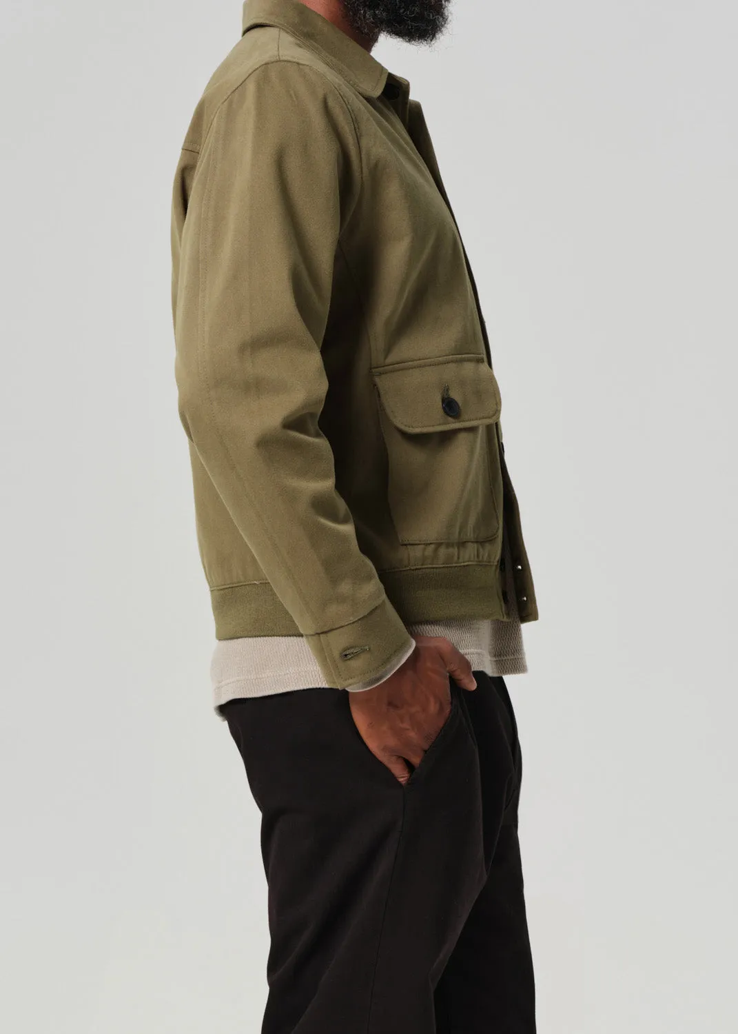 Utility Jacket in Army Green