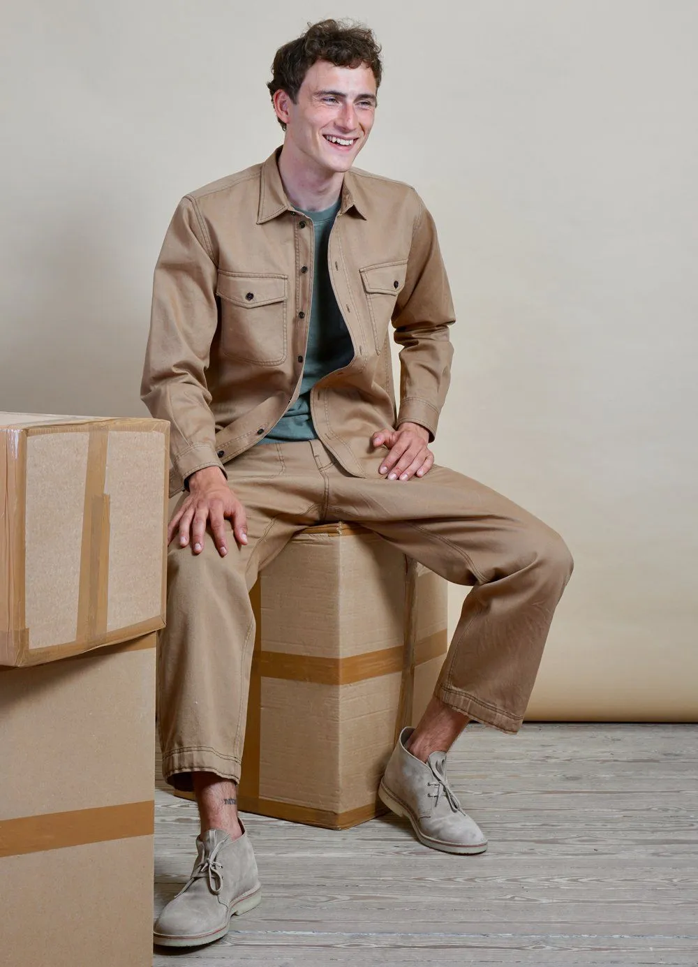 VILLADS | Loose Fit Over Shirt | Cardboard