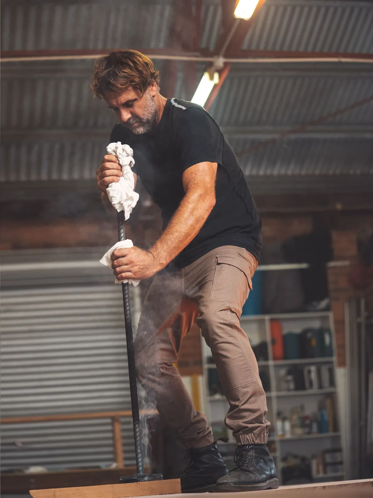 Volcom Workwear Caliper Cuffed Pants - Brindle