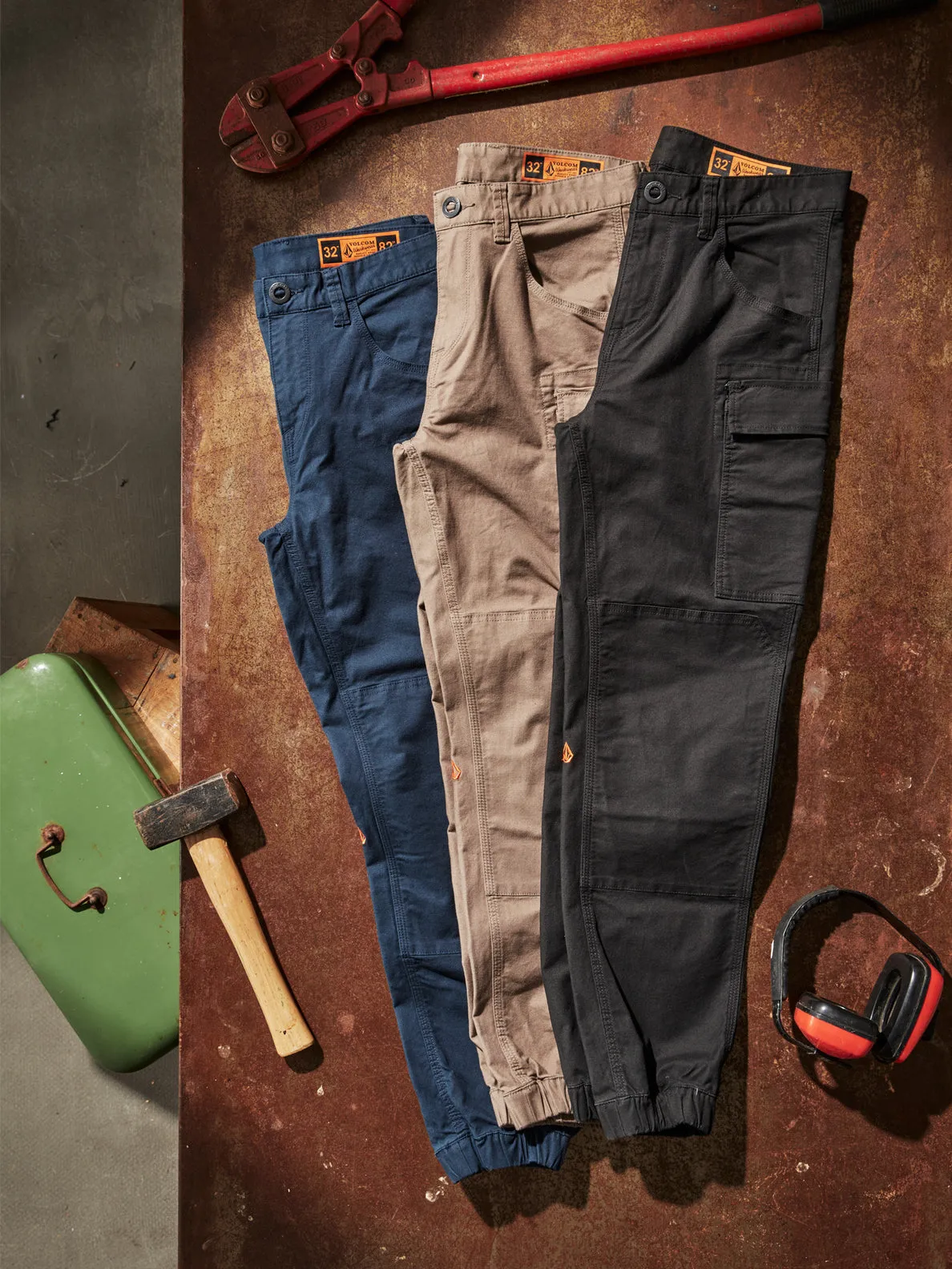 Volcom Workwear Caliper Cuffed Pants - Brindle