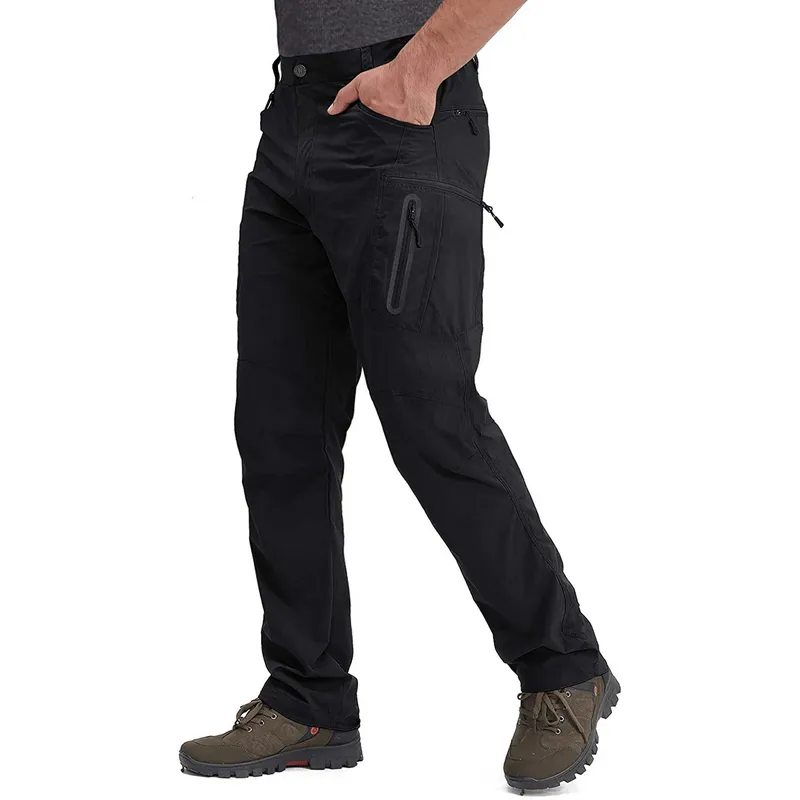Water Resistant Lightweight Fishing Pants With Zipper Pockets - SF0393