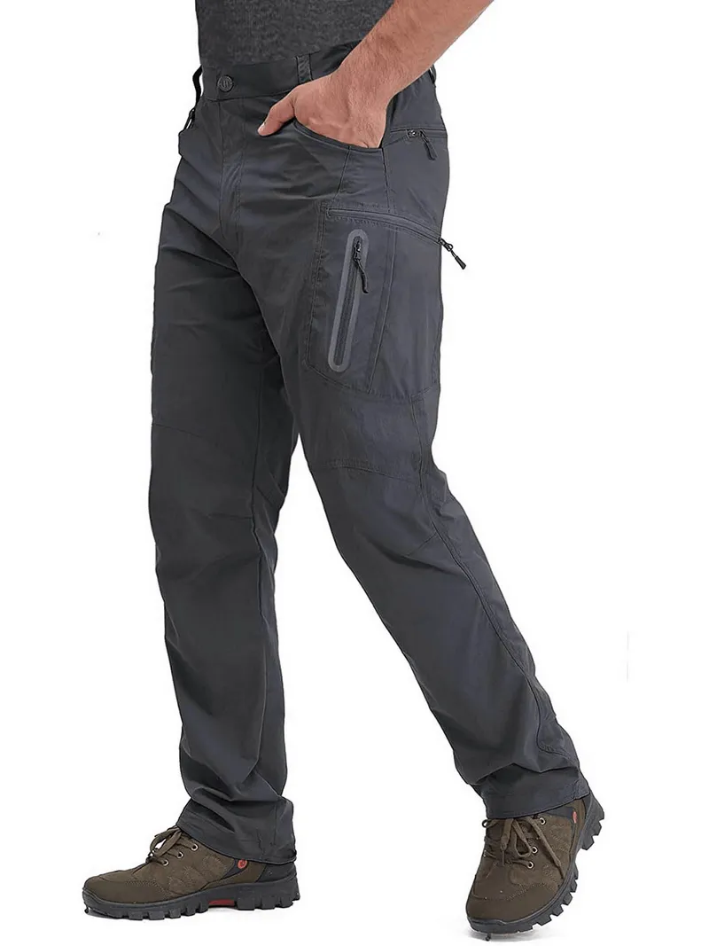 Water Resistant Lightweight Fishing Pants With Zipper Pockets - SF0393