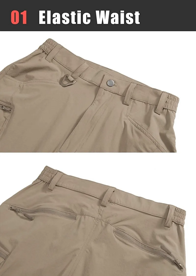 Water Resistant Lightweight Fishing Pants With Zipper Pockets - SF0393