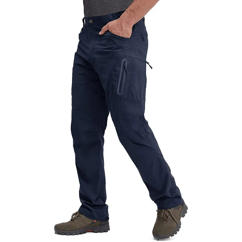 Water Resistant Lightweight Fishing Pants With Zipper Pockets - SF0393