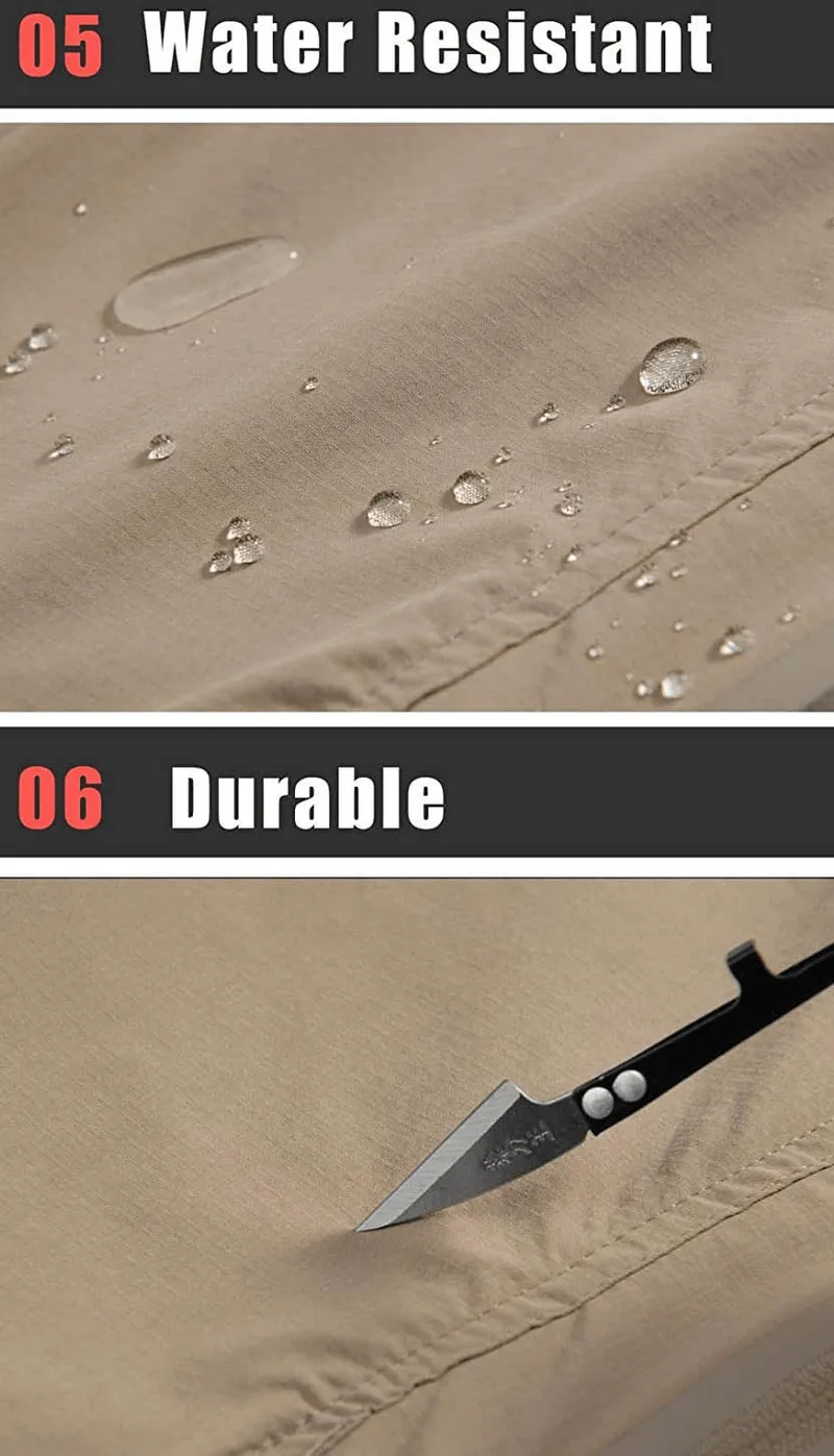 Water Resistant Lightweight Fishing Pants With Zipper Pockets - SF0393