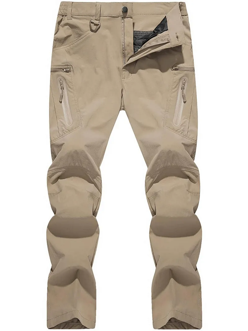 Water Resistant Lightweight Fishing Pants With Zipper Pockets - SF0393