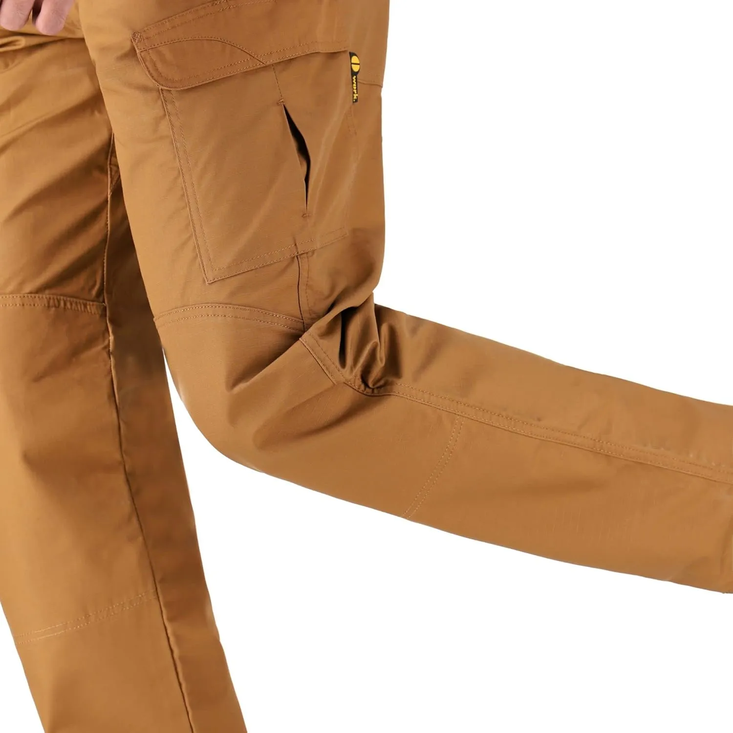 WHITEDUCK Men's Tactical Pants Ripstop Stretch Water Resistant with 13 Pockets Cargo Work Pants- Military Hiking Outdoor