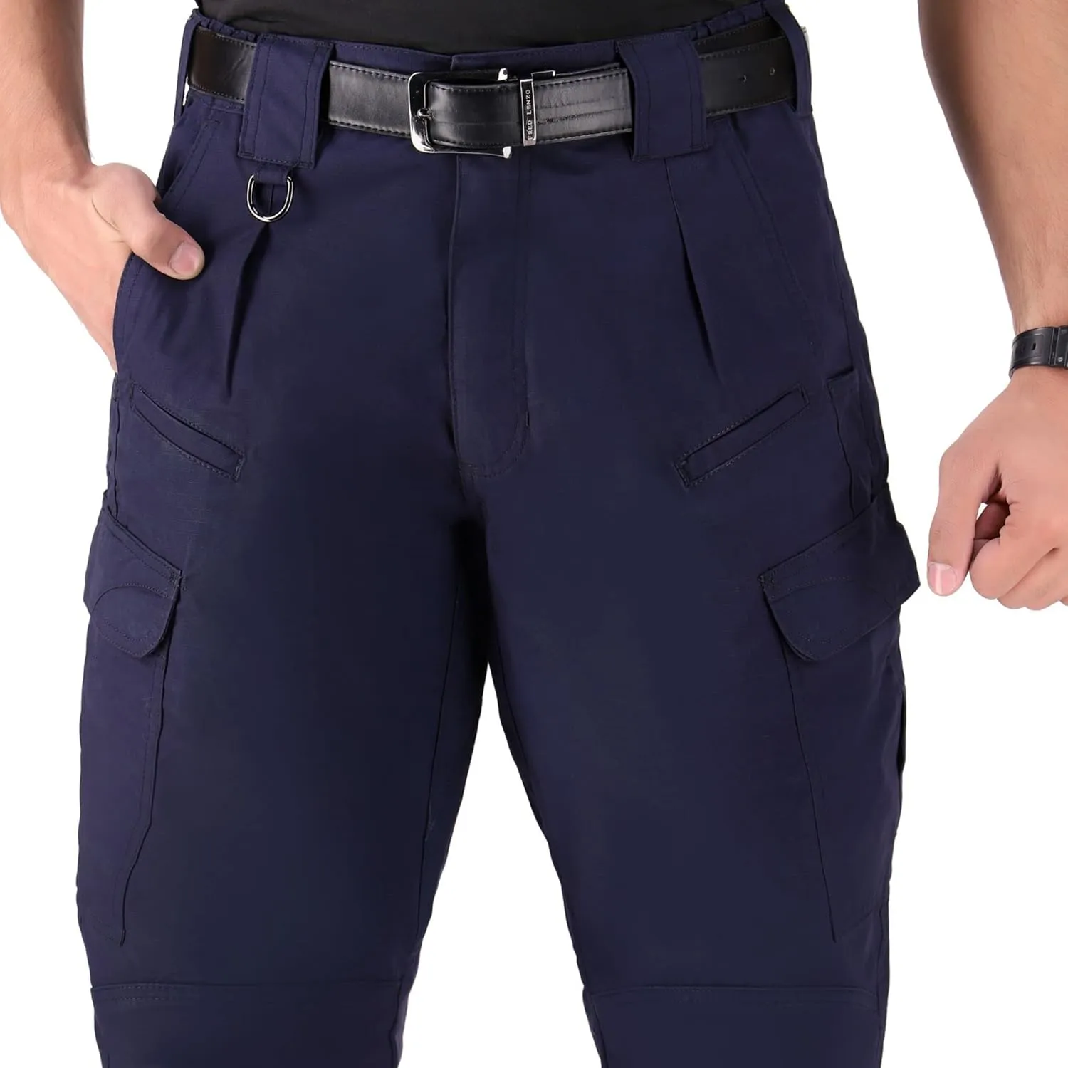 WHITEDUCK Men's Tactical Pants Ripstop Stretch Water Resistant with 13 Pockets Cargo Work Pants- Military Hiking Outdoor